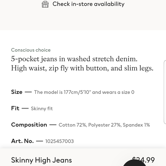 H&M Skinny Jeans - Picture 7 of 8